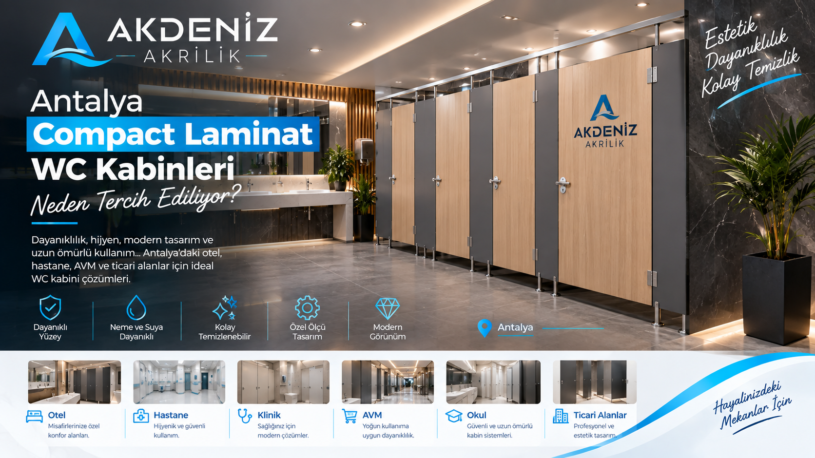 Antalya Compact Laminat WC Kabini | Neden Tercih Ediliyor?